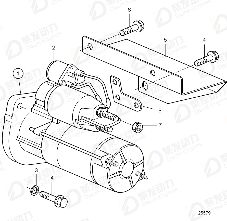 VOLVO Heat shield 21034007 Drawing